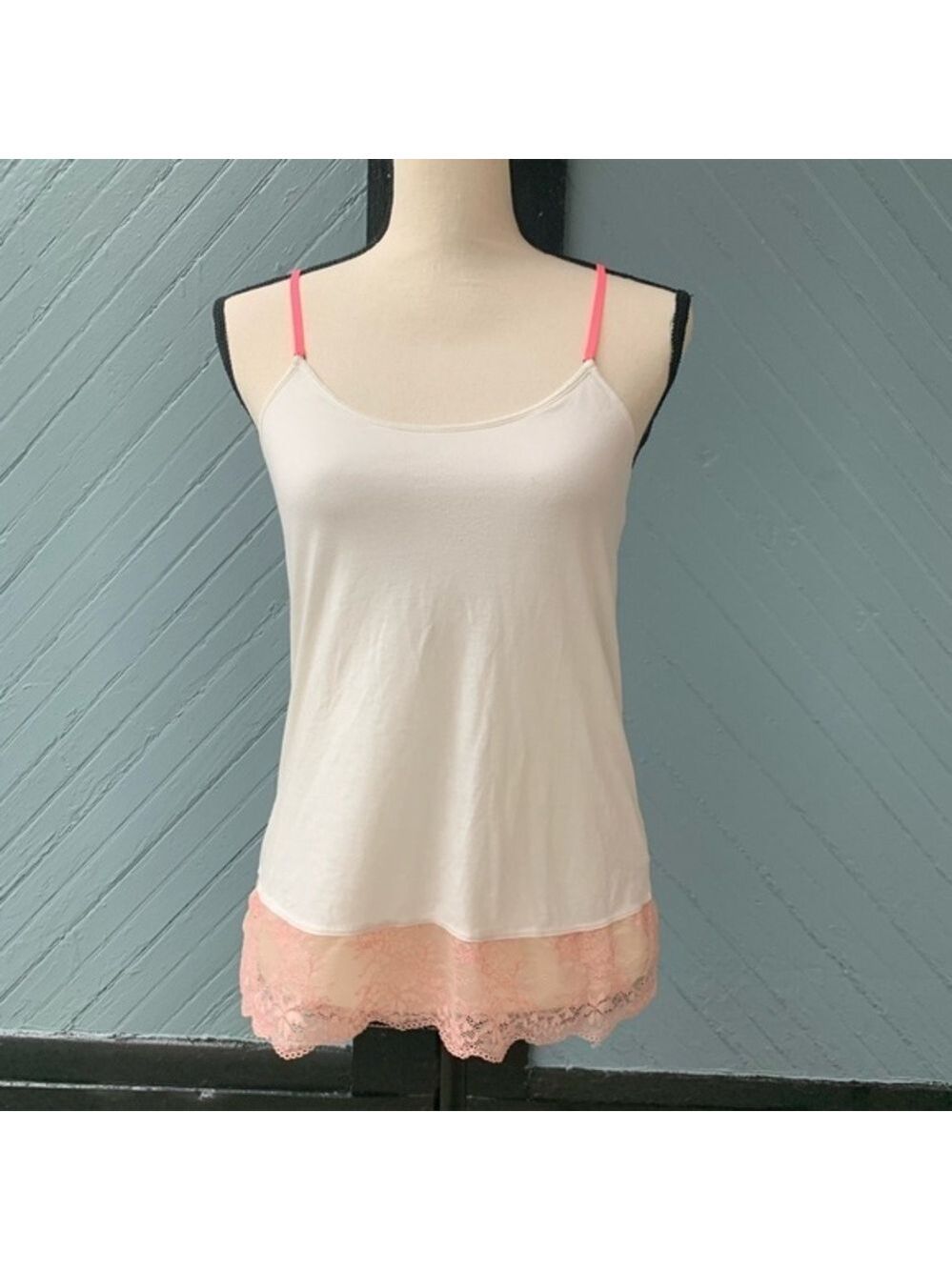 American Eagle Pink Lace Bra Top Tank - Picture 1 of 4